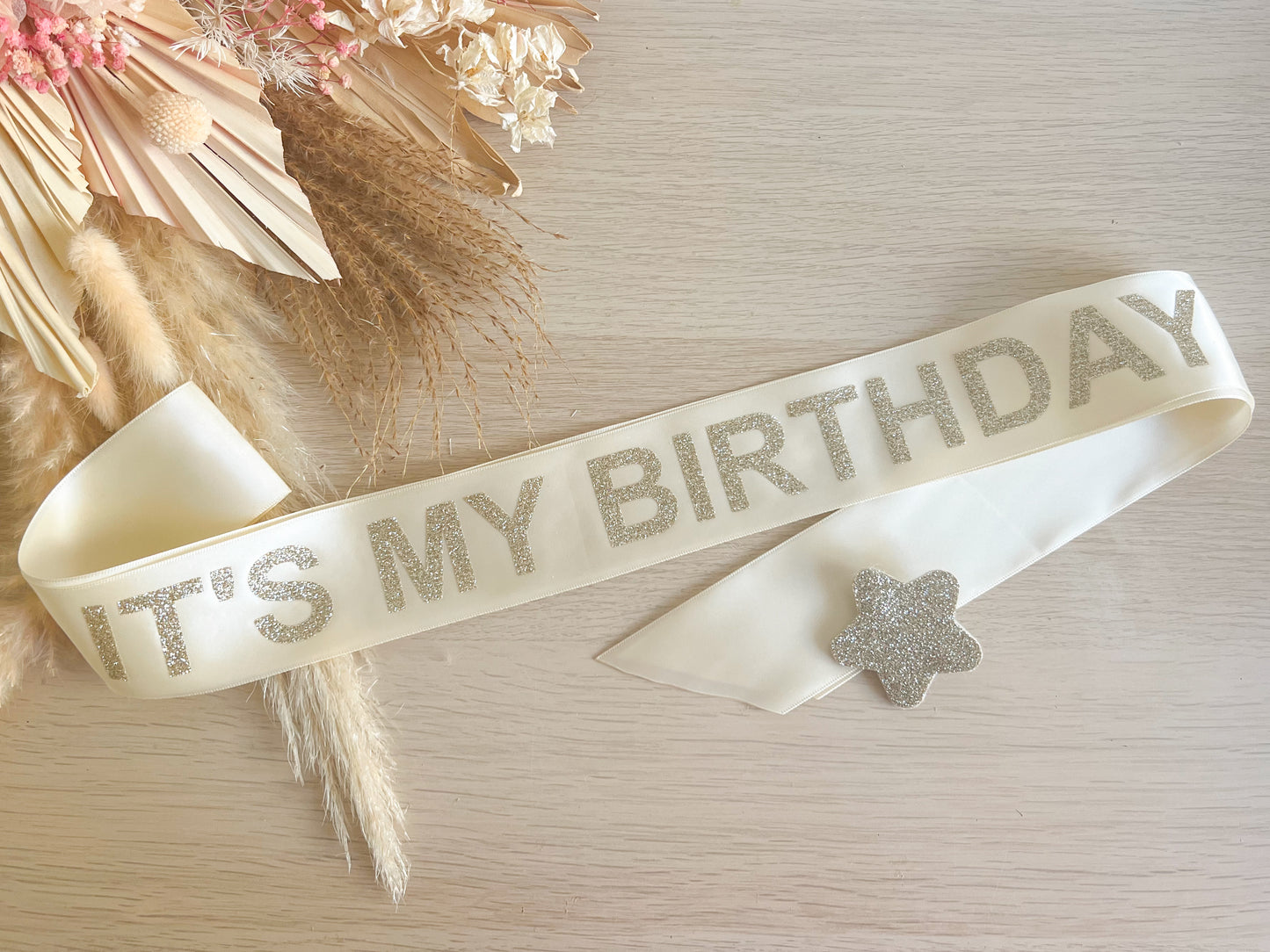 SS IVORY BIRTHDAY SASH