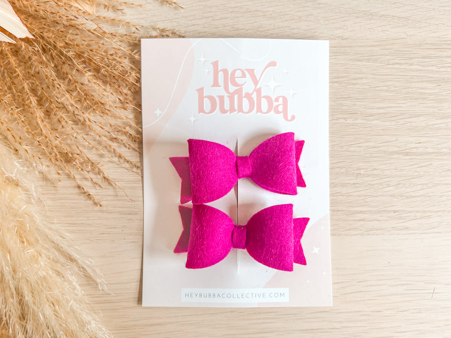 DARK BERRY FELT MIDI BOWS