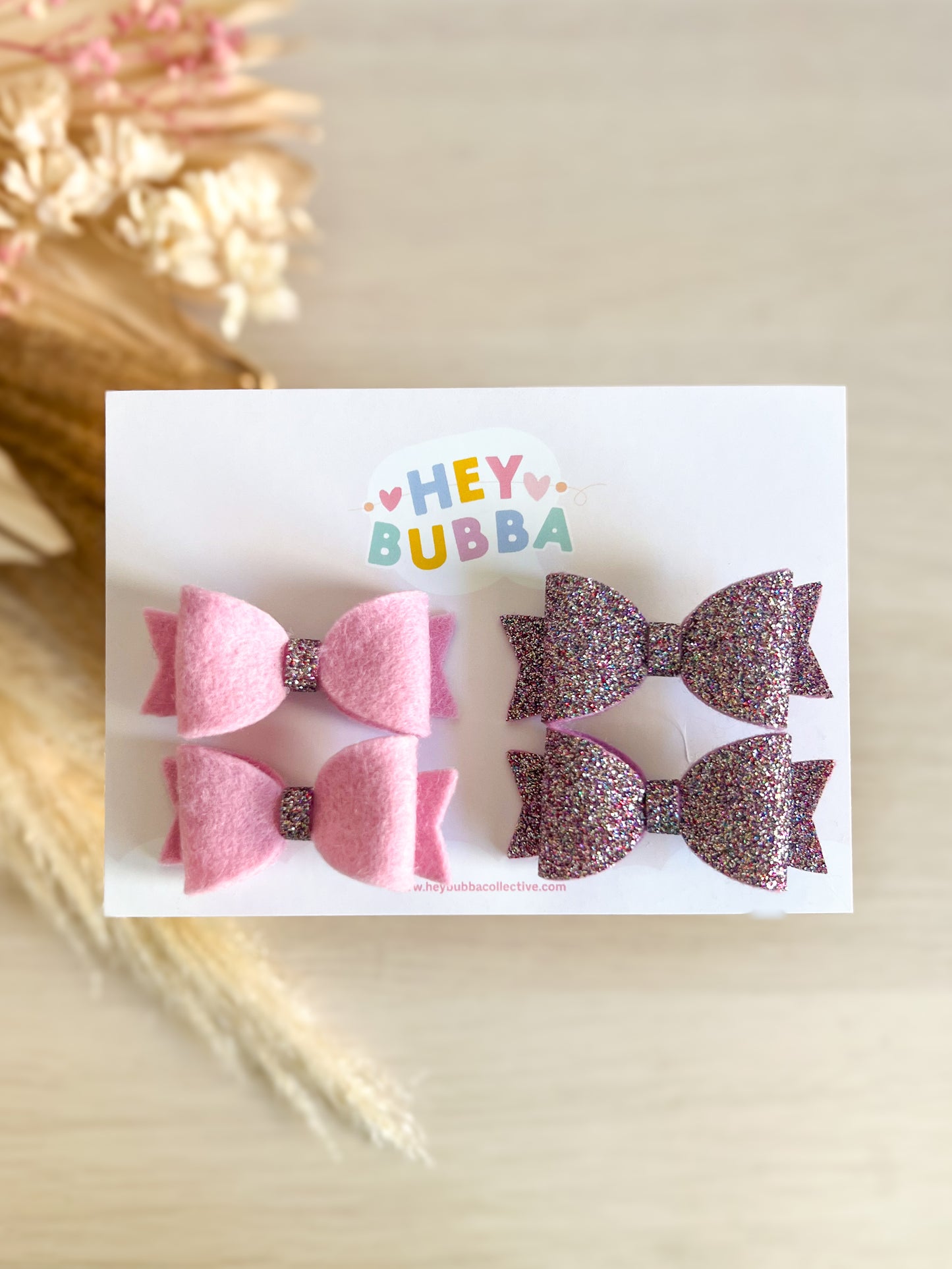 LIMITED EDITION ROSE QUARTZ CONFETTI BOWS