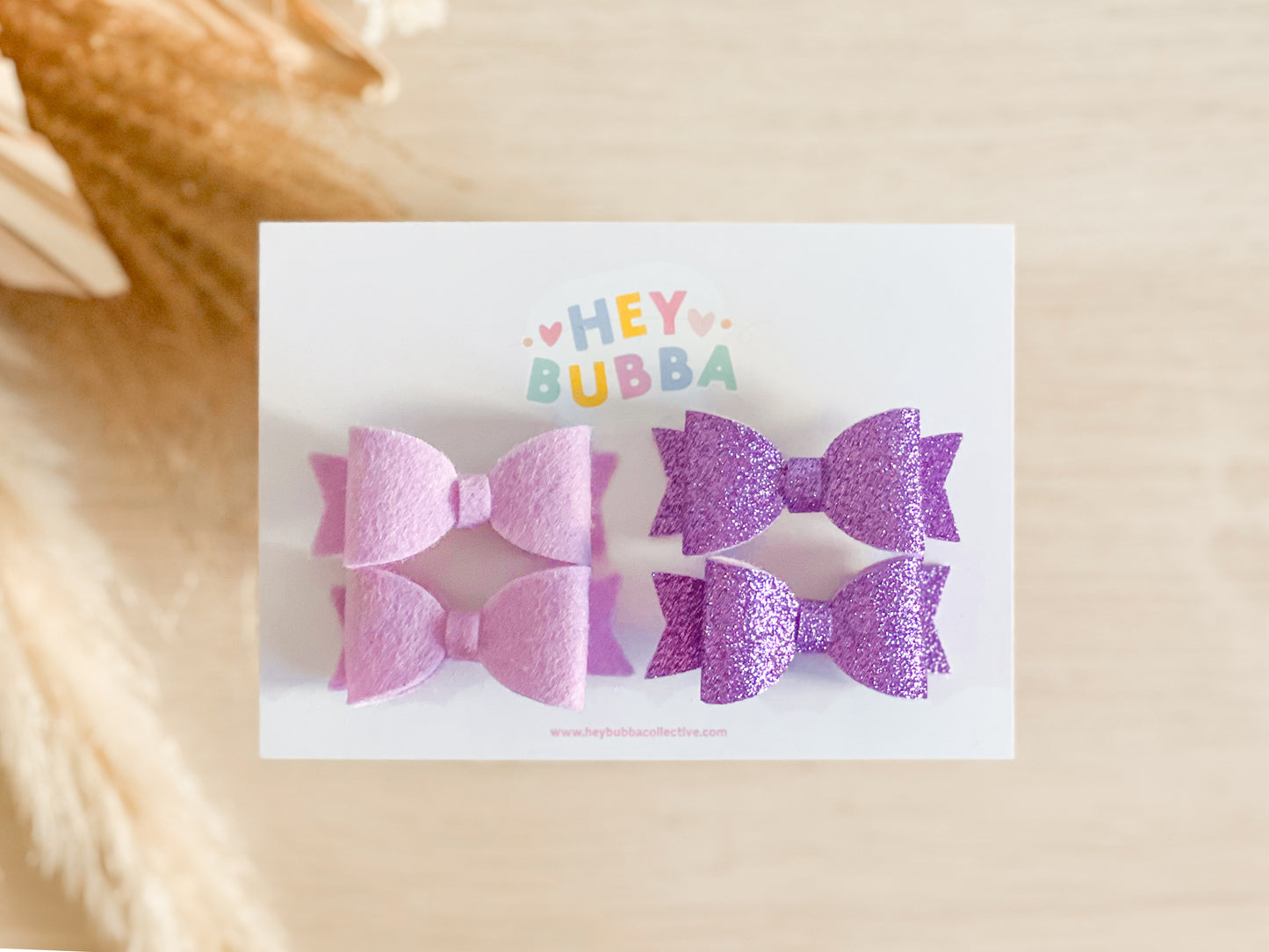 LILAC SPARKLE BITTY BOWS