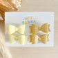 LEMON SPARKLE BITTY BOWS