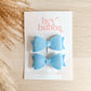 BABY BLUE FELT MIDI BOWS