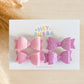 ROSE QUARTZ SPARKLE BITTY BOWS