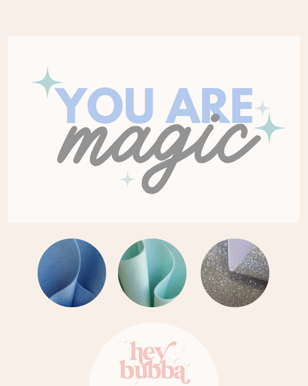 YOU ARE MAGIC FABRIC BANNER